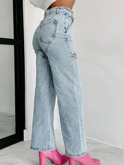 JEANS CON DETALLES DE STRASS