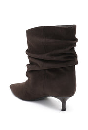 Botines Elly Cortos Estilo Slouchy - Café