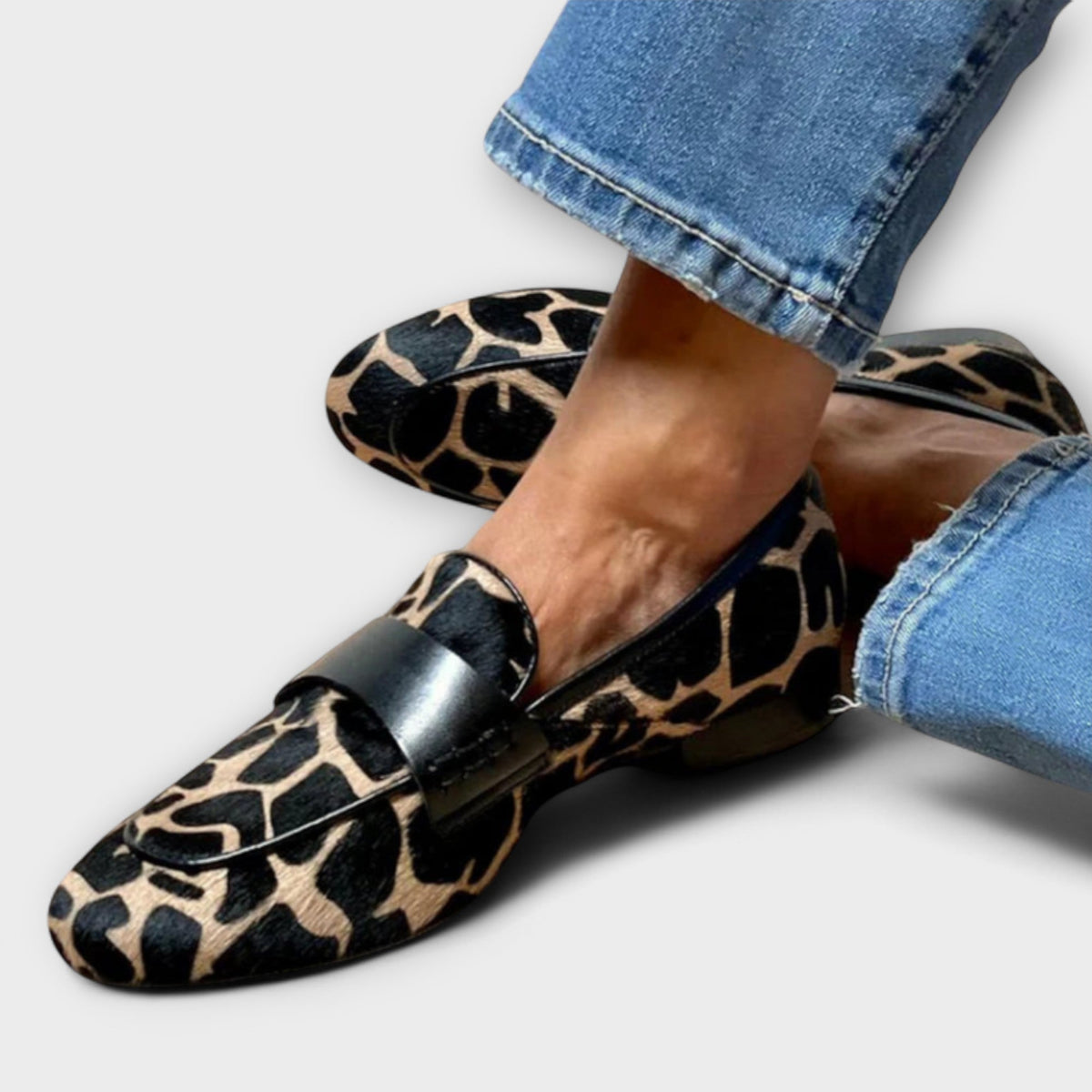 Léonie™ | Mocasín Leopardo
