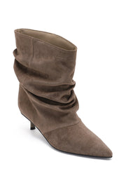 Botines Elly Cortos Estilo Slouchy - Taupe