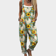 Overol estampado ultracómodo para un look a la moda y desenfadado