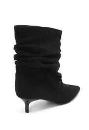 Botines Elly Cortos Estilo Slouchy - Negro