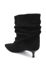 Botines Elly Cortos Estilo Slouchy - Negro