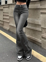 Violette vaqueros acampanados