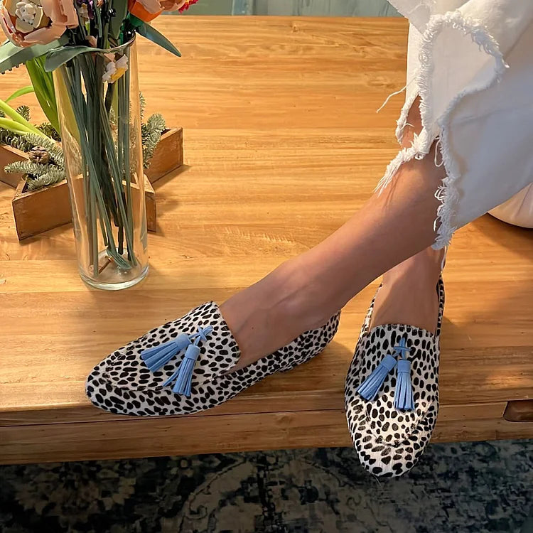 Maristella | Mocasín de Lunares con Borlas