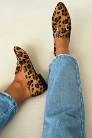Gia - Mocasines Elegantes de leopardo