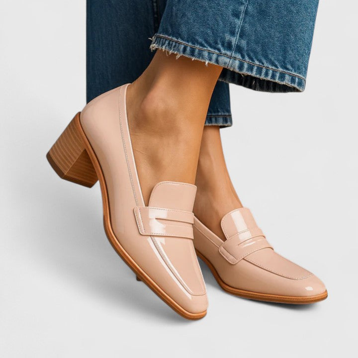 Rossella | Mocasín con Tacón de Bloque
