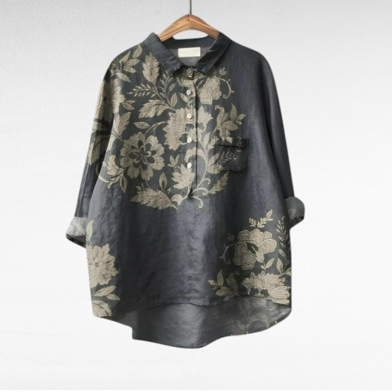 Celeste | Blusa de lino elegante para el verano