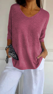 Julia | Blusa con escote en V