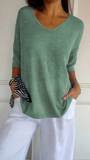 Julia | Blusa con escote en V