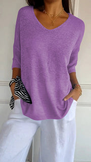 Julia | Blusa con escote en V