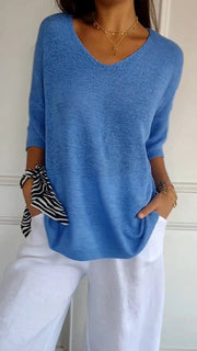 Julia | Blusa con escote en V