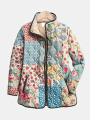 Urszula | chamarra acolchada para dama patchwork floral
