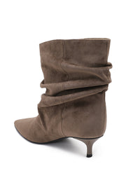 Botines Elly Cortos Estilo Slouchy - Taupe
