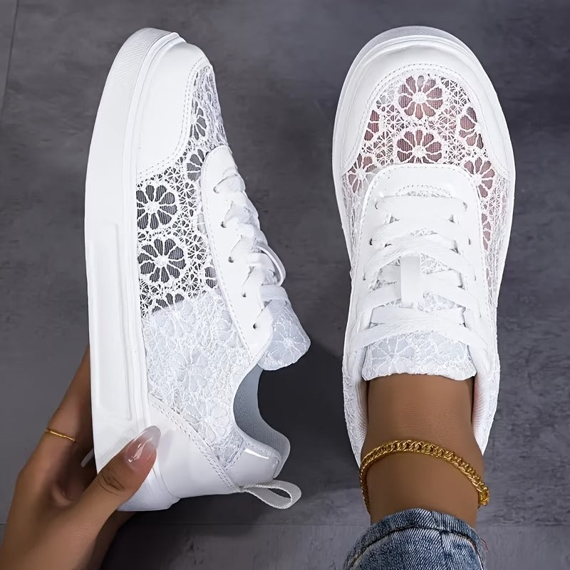 Dentelle | Tenis de Encaje Floral
