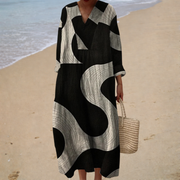 Vestido de verano estampado favorecedor