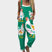 Overol estampado ultraconfortable