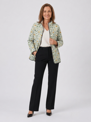 Małgorzata | chamarra acolchada para dama estilo campestre, color crema