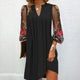 Camille | Vestido elegante con mangas floridas