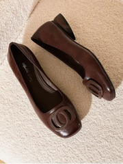 Chiara | Flats de Piel Vegana con Punta Cuadrada