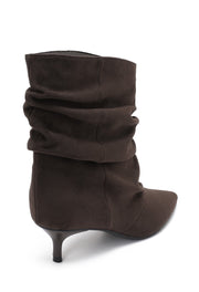 Botines Elly Cortos Estilo Slouchy - Café