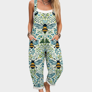 Overol estampado ultracómodo – look de moda y casual