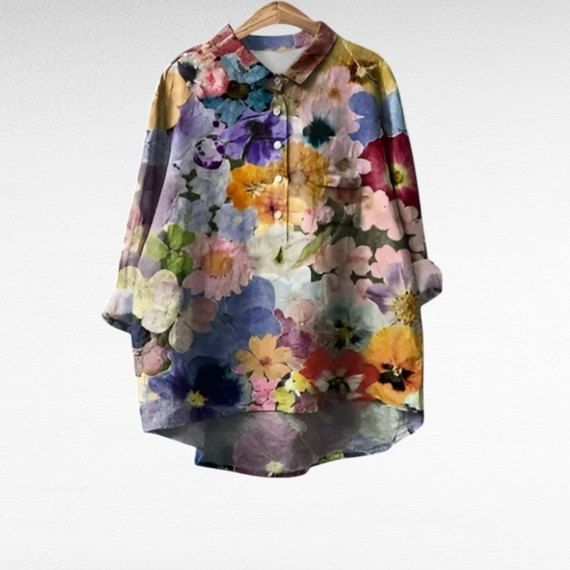 Élodie | Blusa de lino elegante para el verano