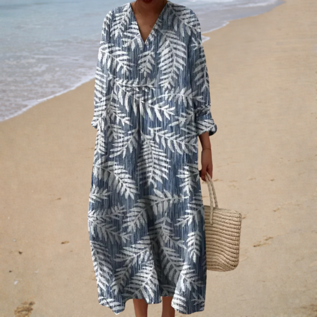 Vestido de verano estampado favorecedor