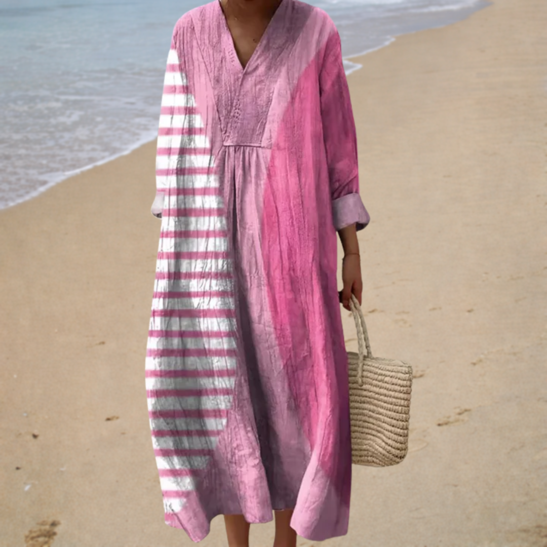 Vestido de verano estampado favorecedor