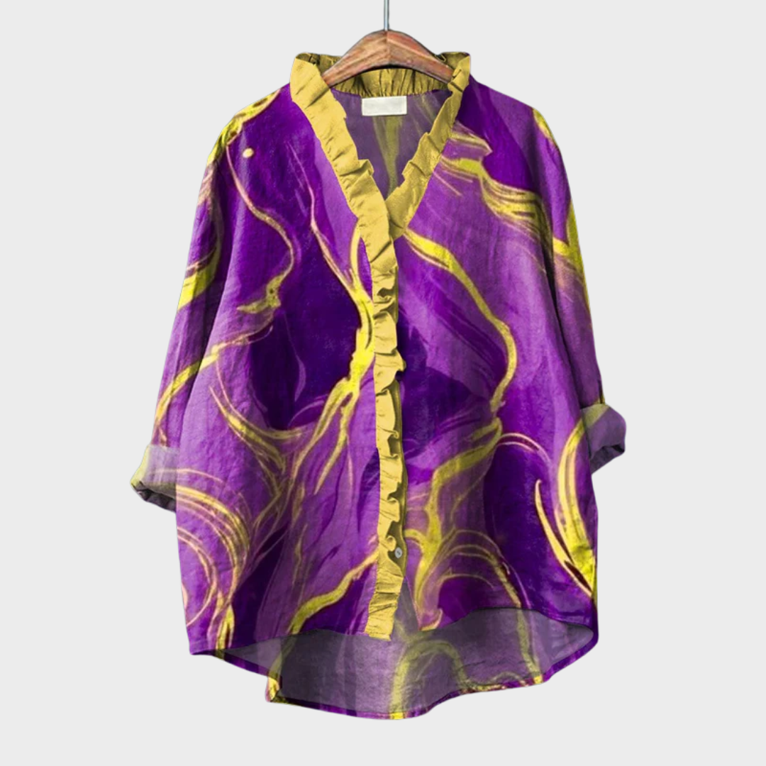 Bonnie | Blusa de lino elegante para verano