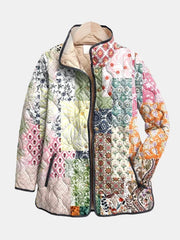 Danuta | chamarra acolchada para dama patchwork estilo boho