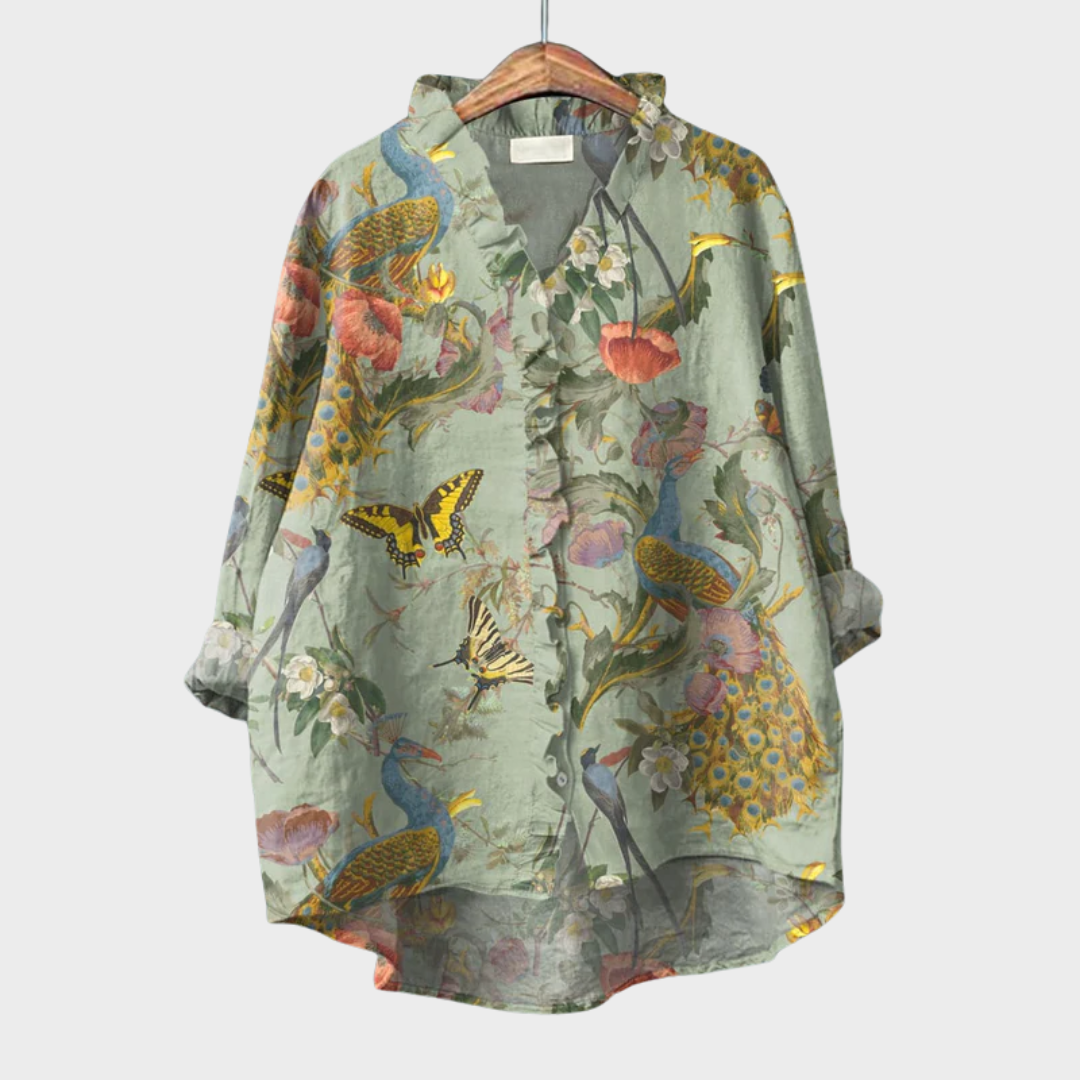 Scarlett | Blusa de lino de verano elegante