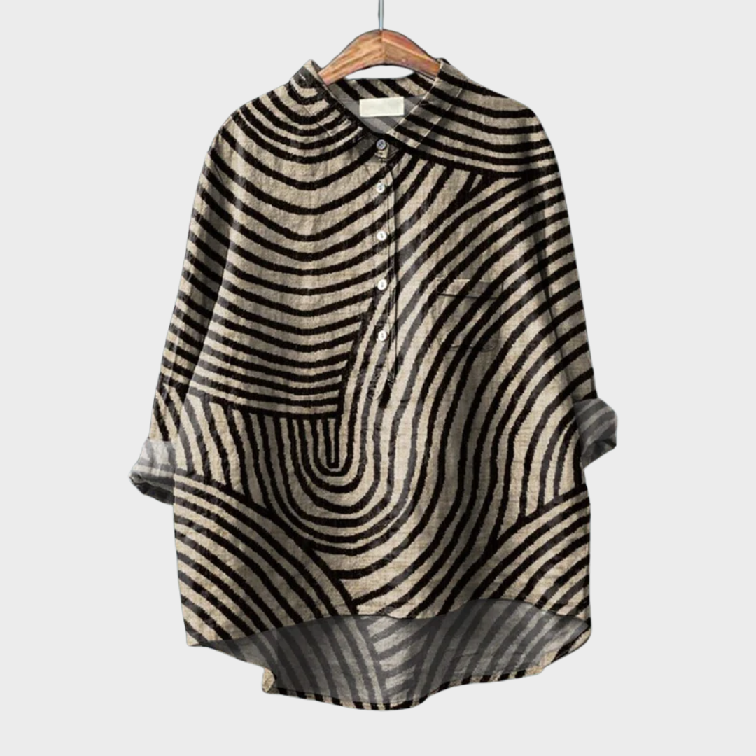 Melina | Blusa de lino elegante para el verano
