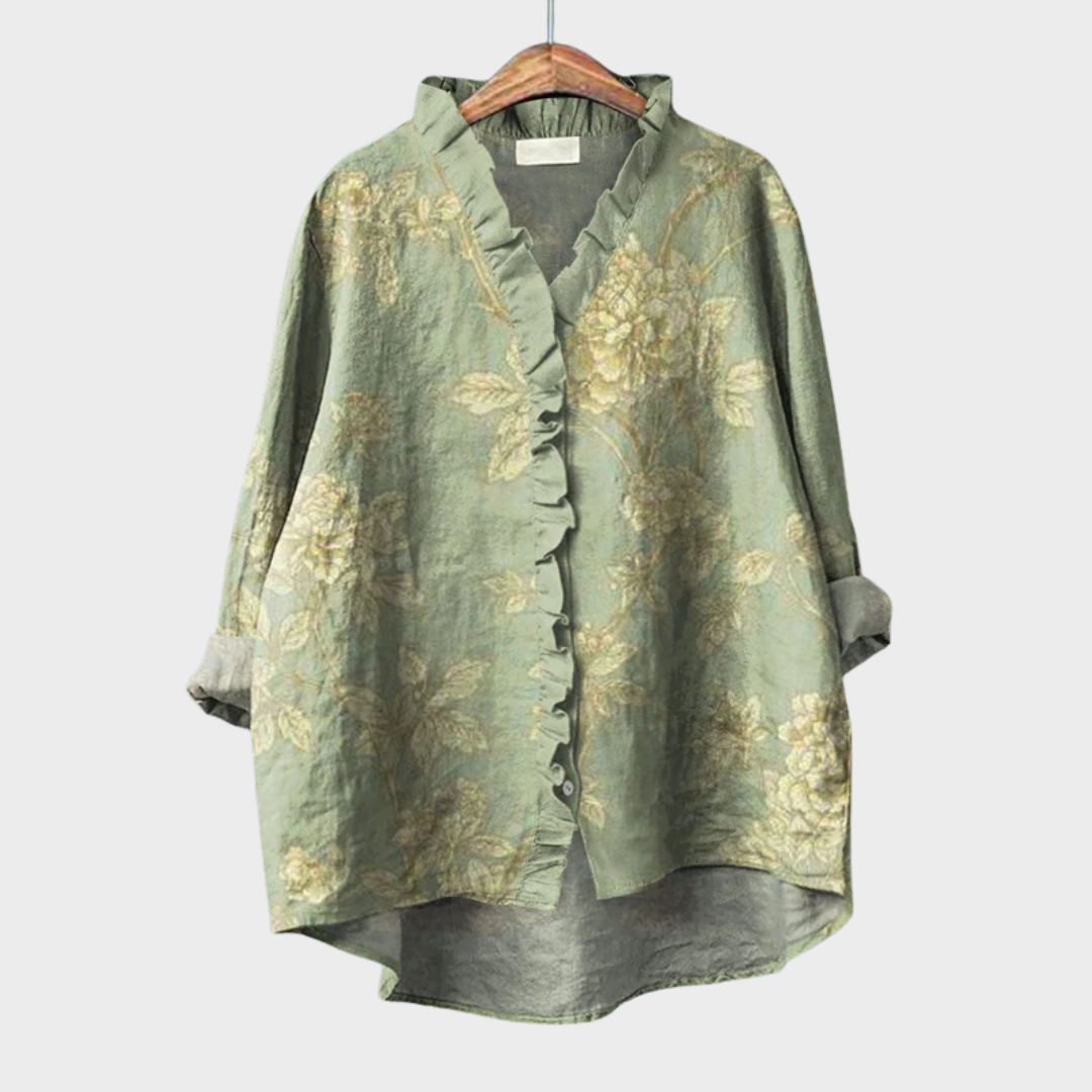 Rosalinde | Blusa de lino elegante para verano