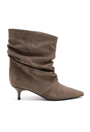 Botines Elly Cortos Estilo Slouchy - Taupe