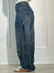 JEANS BALLOON CON EFECTO BRILLO