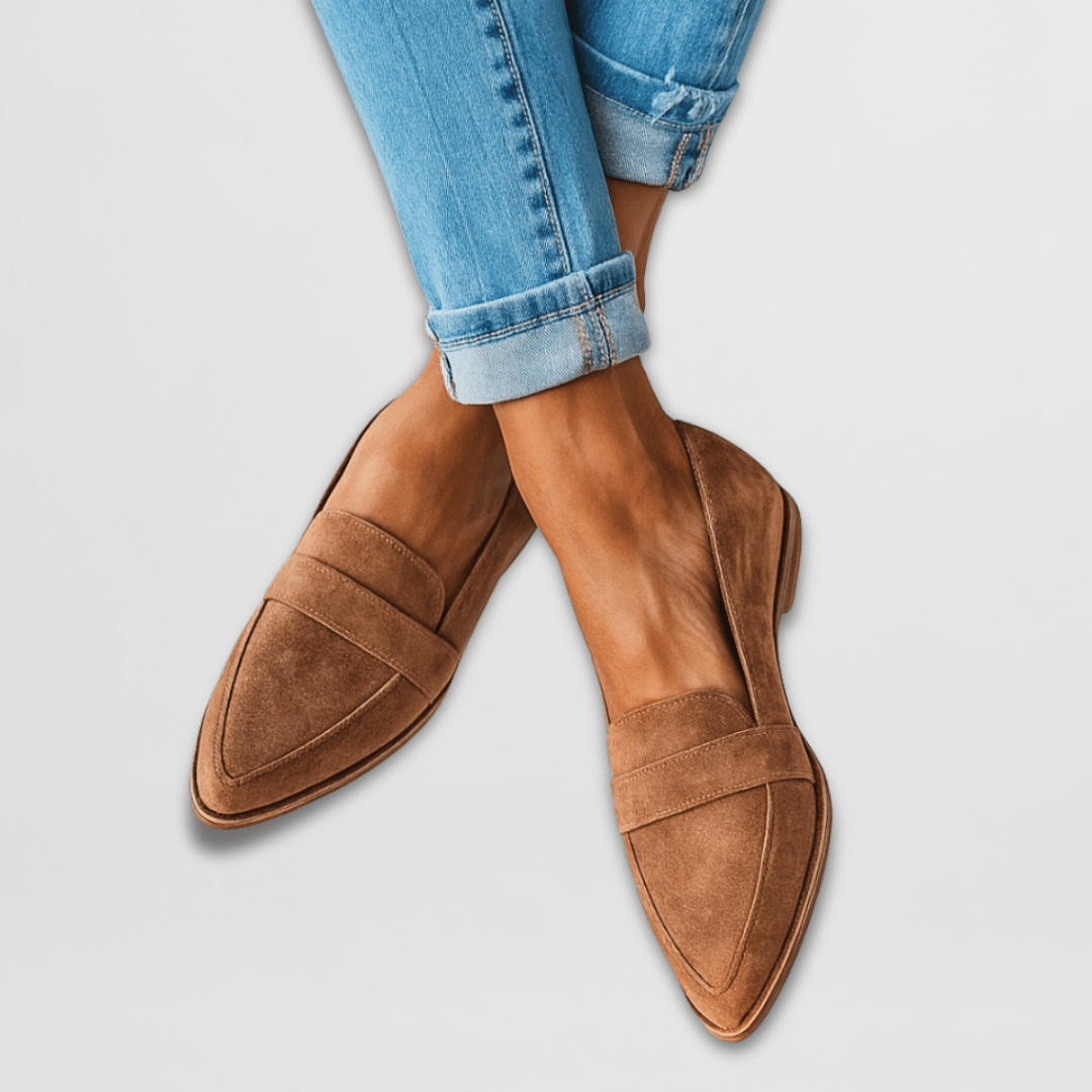 Elena | Mocasines de Gamuza Suave