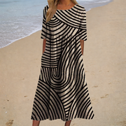 Vestido largo fluido, elegante y cómodo