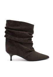 Botines Elly Cortos Estilo Slouchy - Café