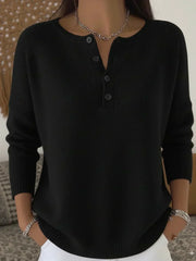 Helena | Suéter Tejido con Botones Henley