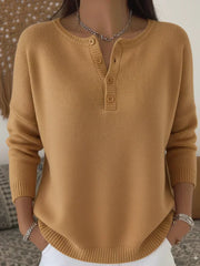 Helena | Suéter Tejido con Botones Henley