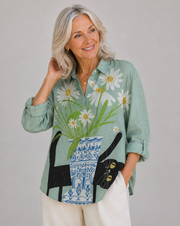 Alice – Blusa de lino elegante para el verano