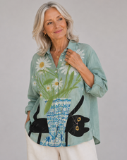 Alice – Blusa de lino elegante para el verano