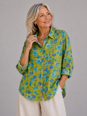 Axelle – Blusa de lino elegante para el verano