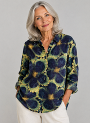 Camille – Blusa de lino elegante para el verano