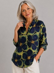 Camille – Blusa de lino elegante para el verano