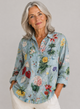 Béatrice | Blusa elegante de lino para el verano