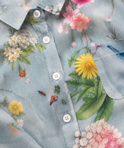 Béatrice | Blusa elegante de lino para el verano