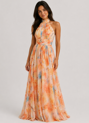 Aurora | Vestido con Cuello Halter