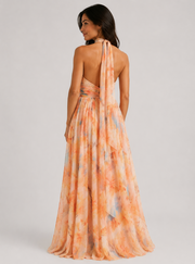 Aurora | Vestido con Cuello Halter